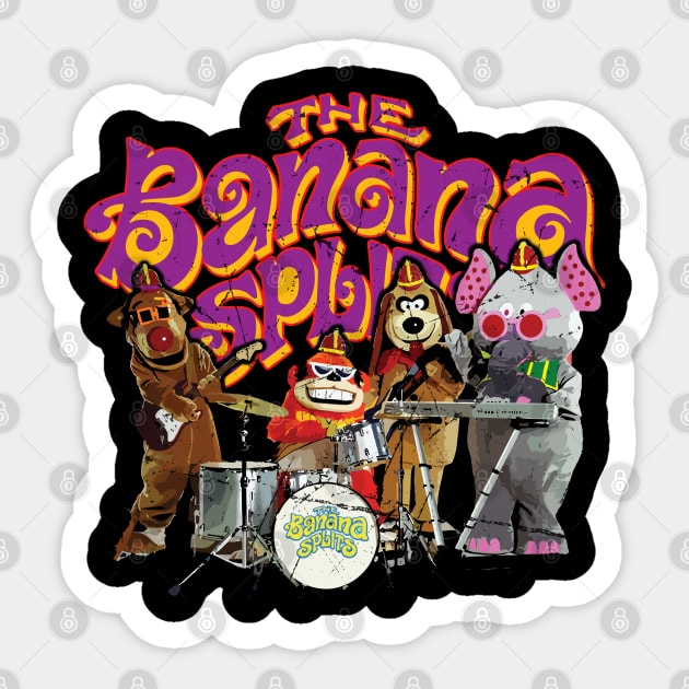 The Banana Splits // Vintage 70s Fan Design Sticker by Trendsdk